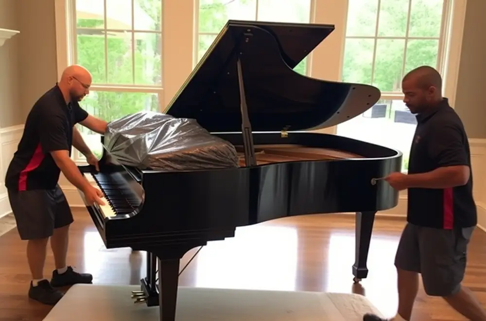 piano movers moving a piano in fort smith