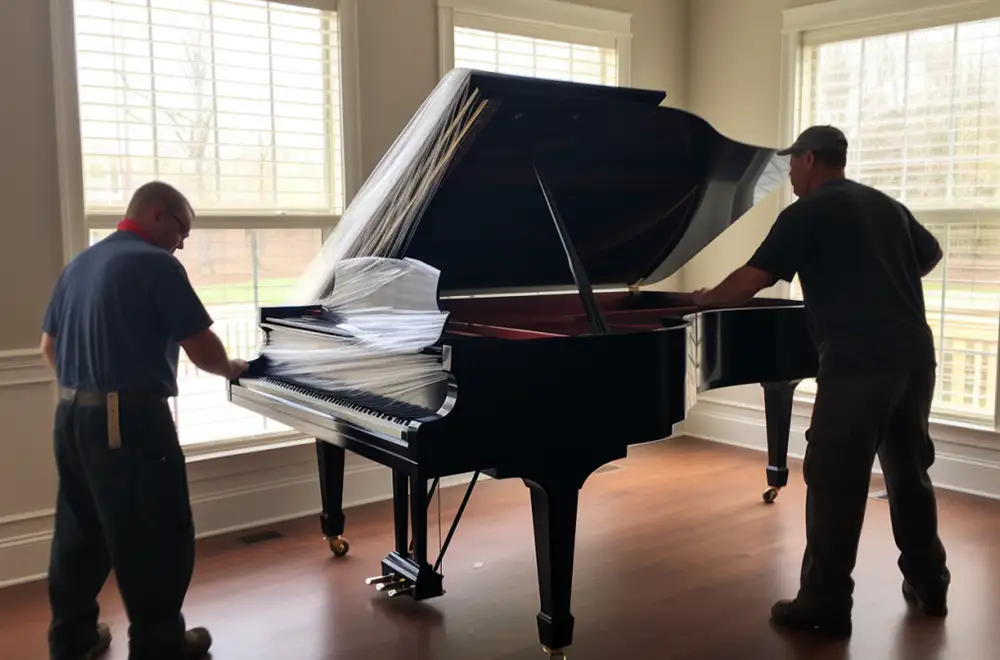 piano movers moving a piano in Pine Bluff Arkansas